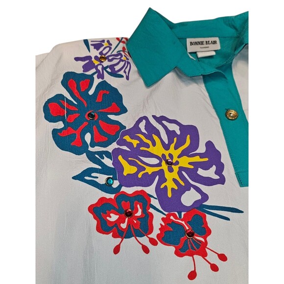 Vintage 80s Womens S Grandmacore Tracksuit 3 Piece Bonnie Blair Top Pants Outfit - Picture 5 of 16